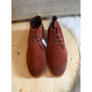 Wolverine Red and Black Chukka Boots with Suede Finish Wolverine 1000 Mile Footwear | Original Rust Boot W05299 main image 2